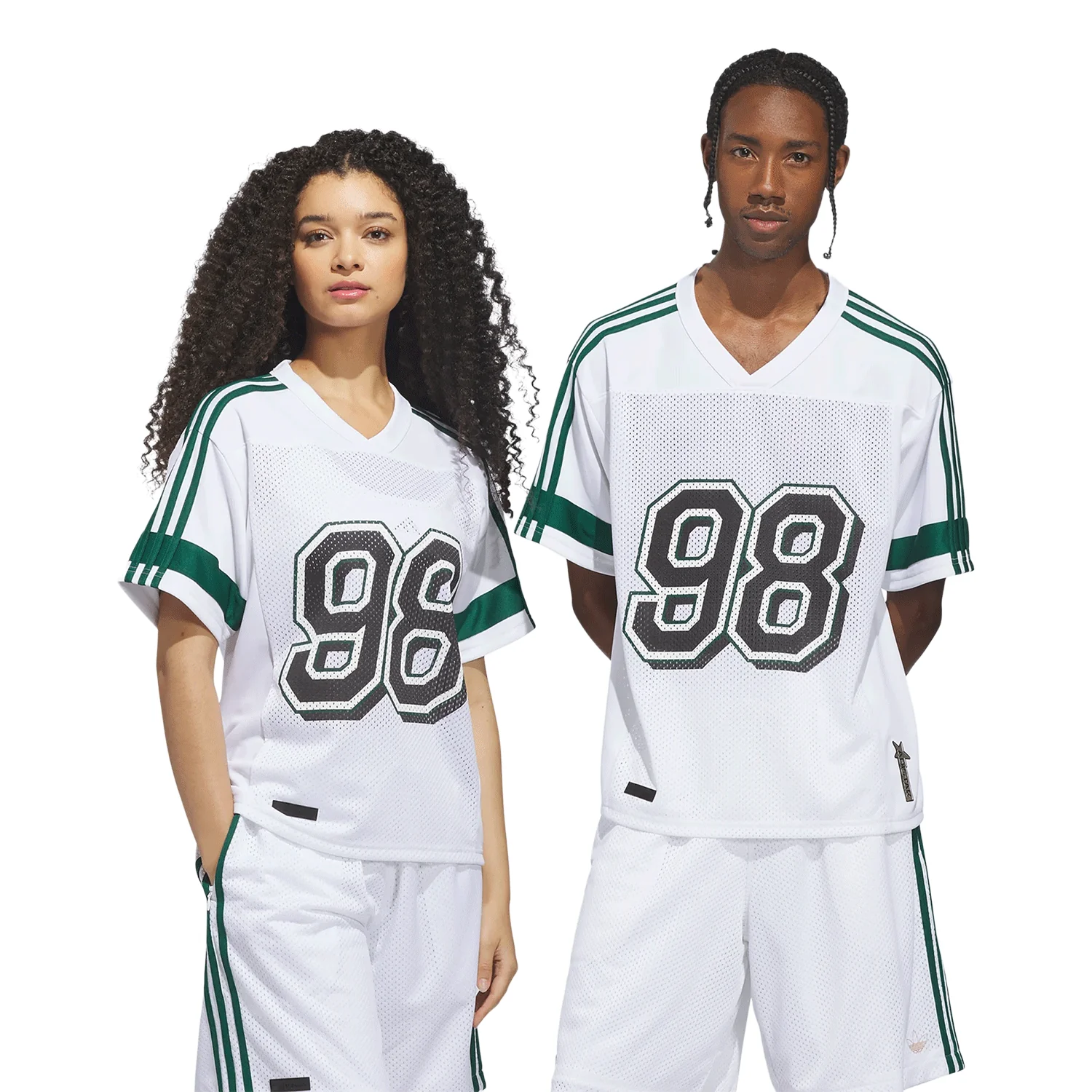 Adidas Tyshawn Jersey White/Ice Gold Met/Collegiate Green