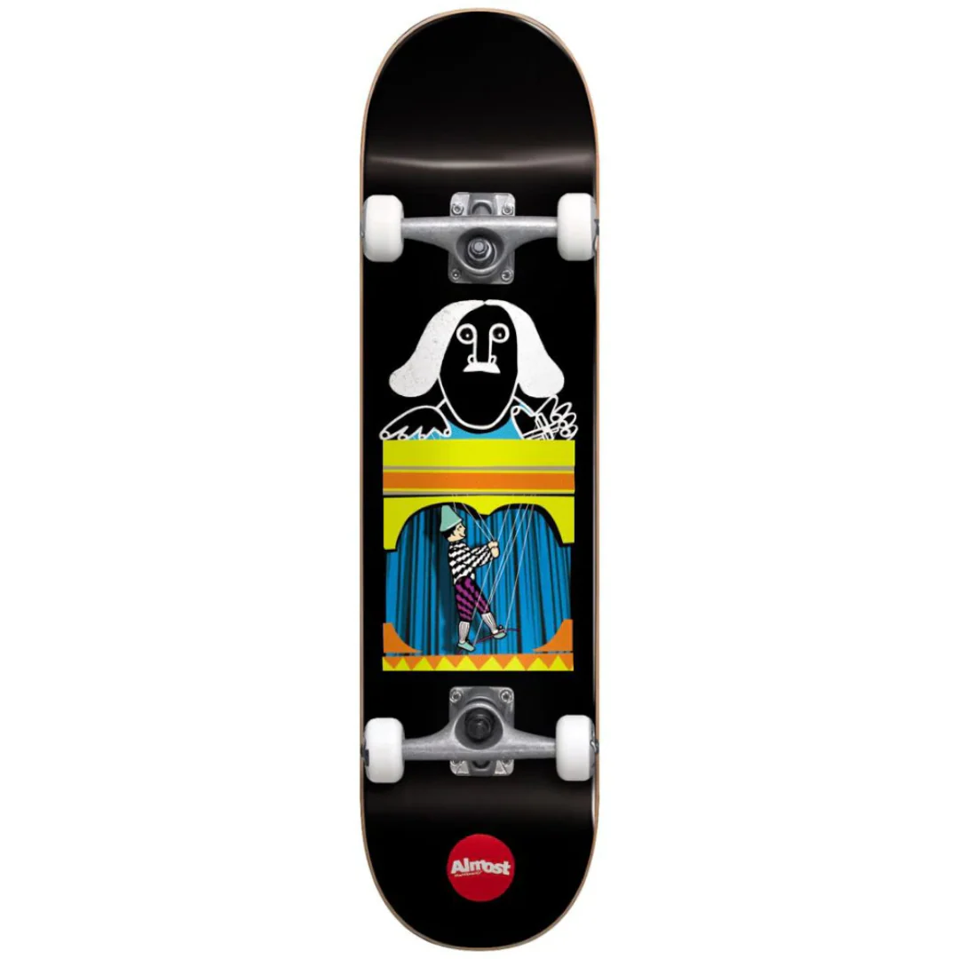 Almost Puppet Master FP Skate Complete Black 8.125"