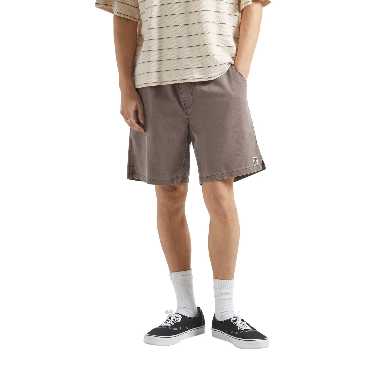 Brixton Men's Everyday Vintage Wash 18" Short Chocolate