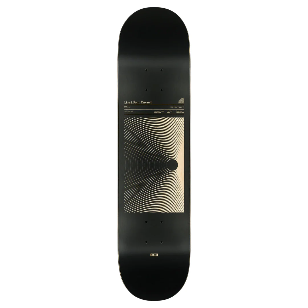 Globe G1 Lineform Skate Deck Black 7.75"