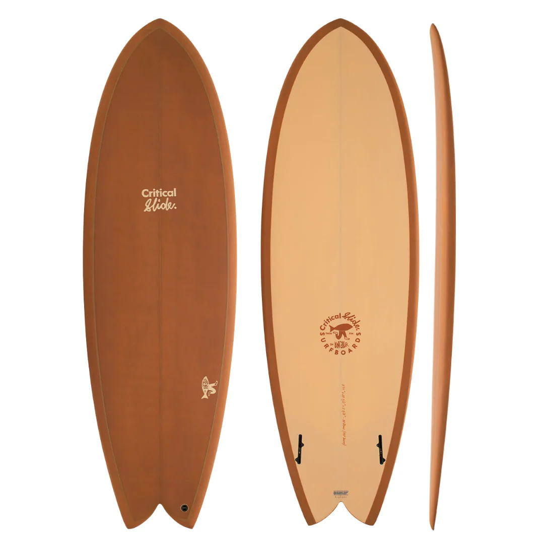 The Critical Slide Society Angler PU Surfboard Ochre 5'11"