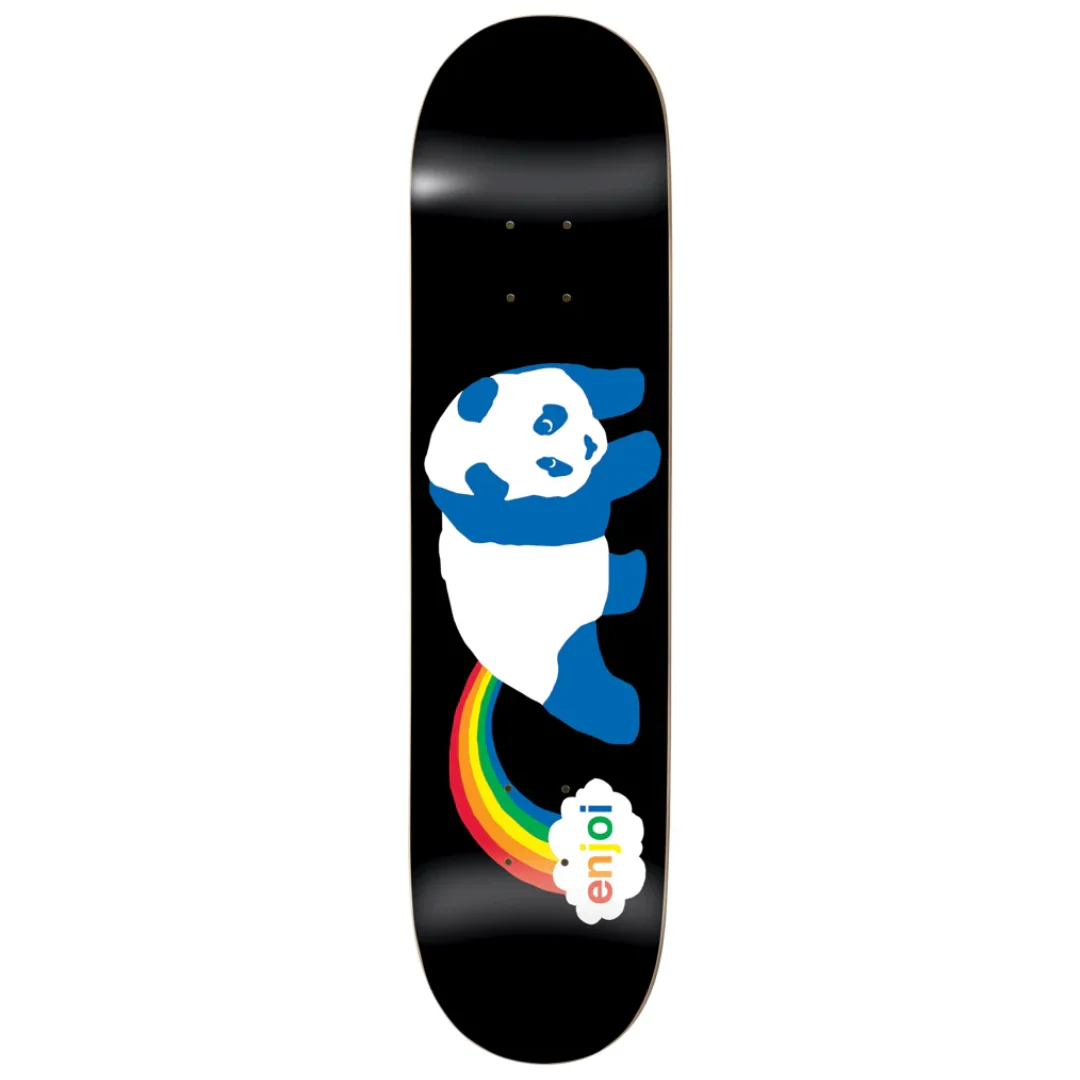 Enjoi Rainbow Fart HYB Skate Deck Black 7.75"