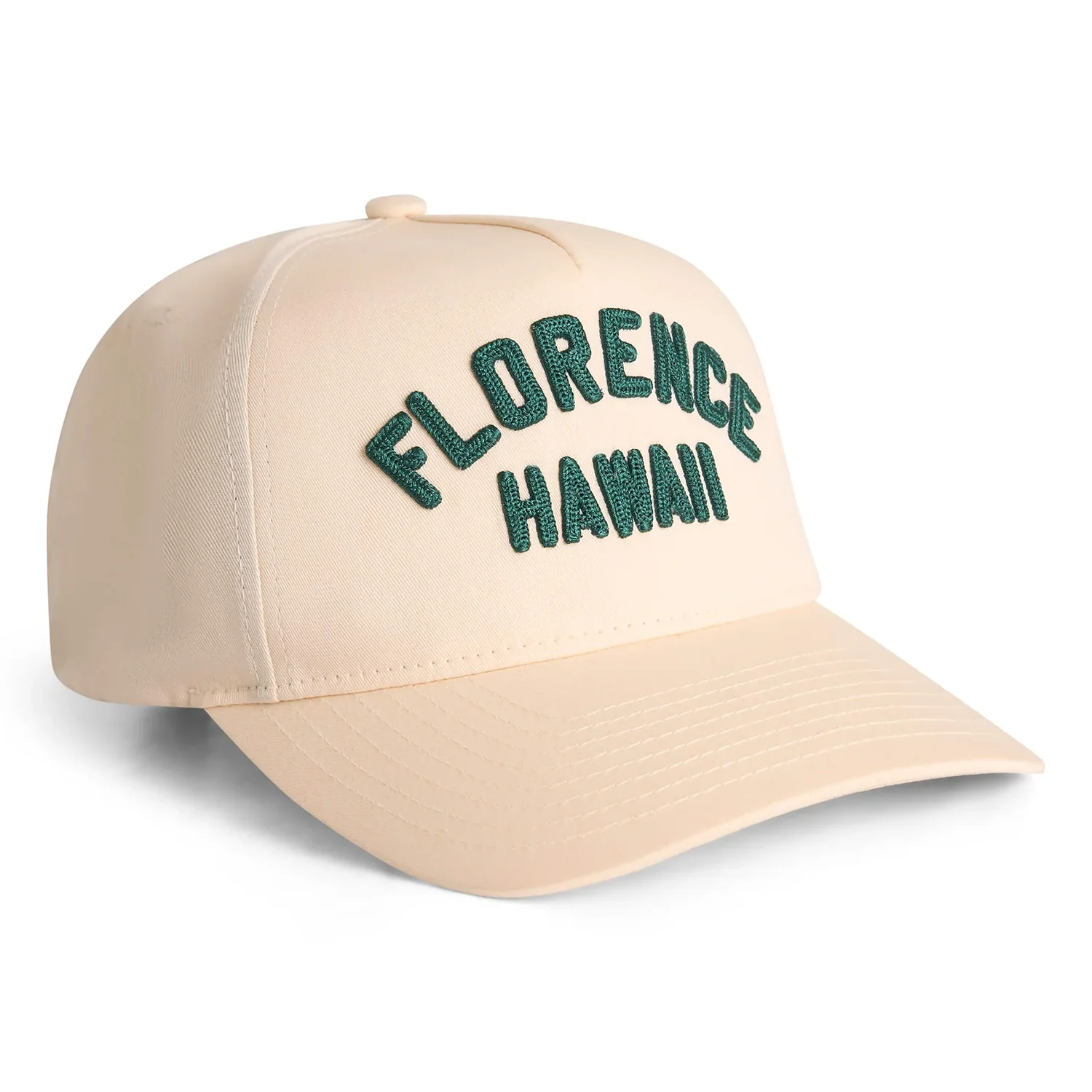 Florence Marine X Florence Hawaii Embroidered Hat Cream