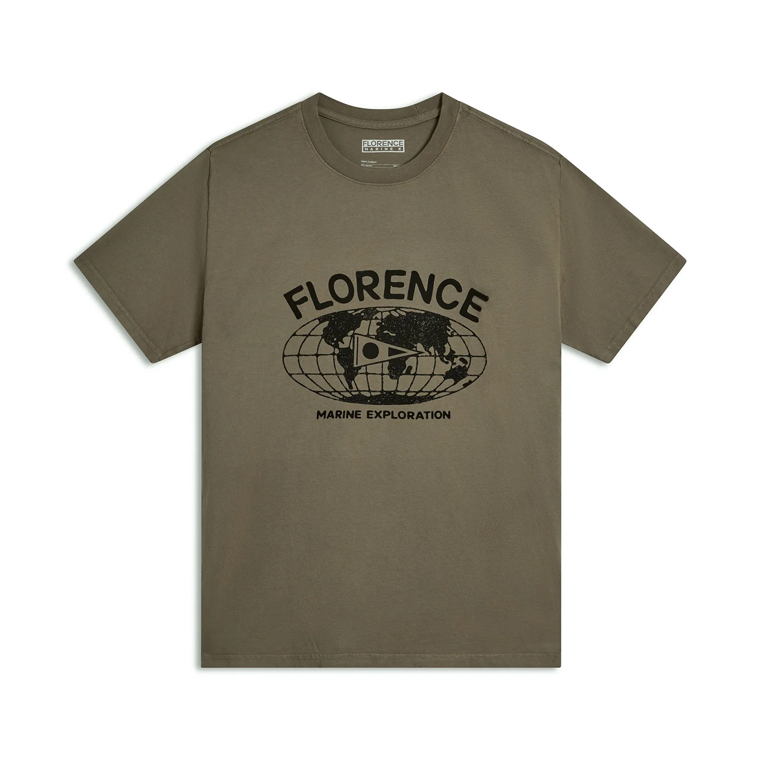 Florence Marine X Men's Voyage T Shirt Moss Grey