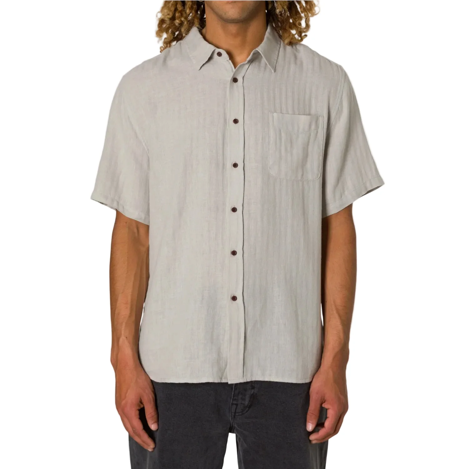 Katin Men's Alan Solid S/S Shirt Mirage - Image 2