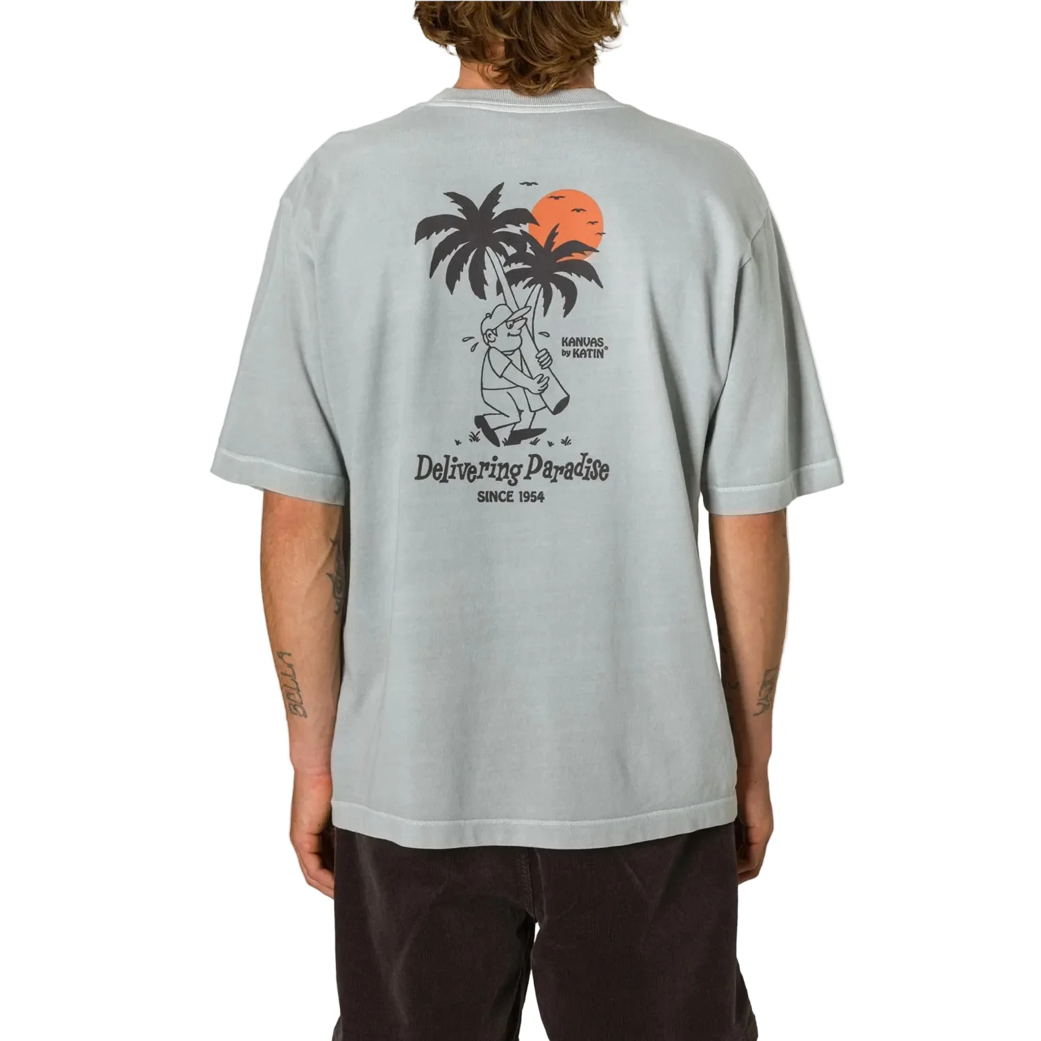Katin Men's Delivery Box Fit T-Shirt Neutral Gray