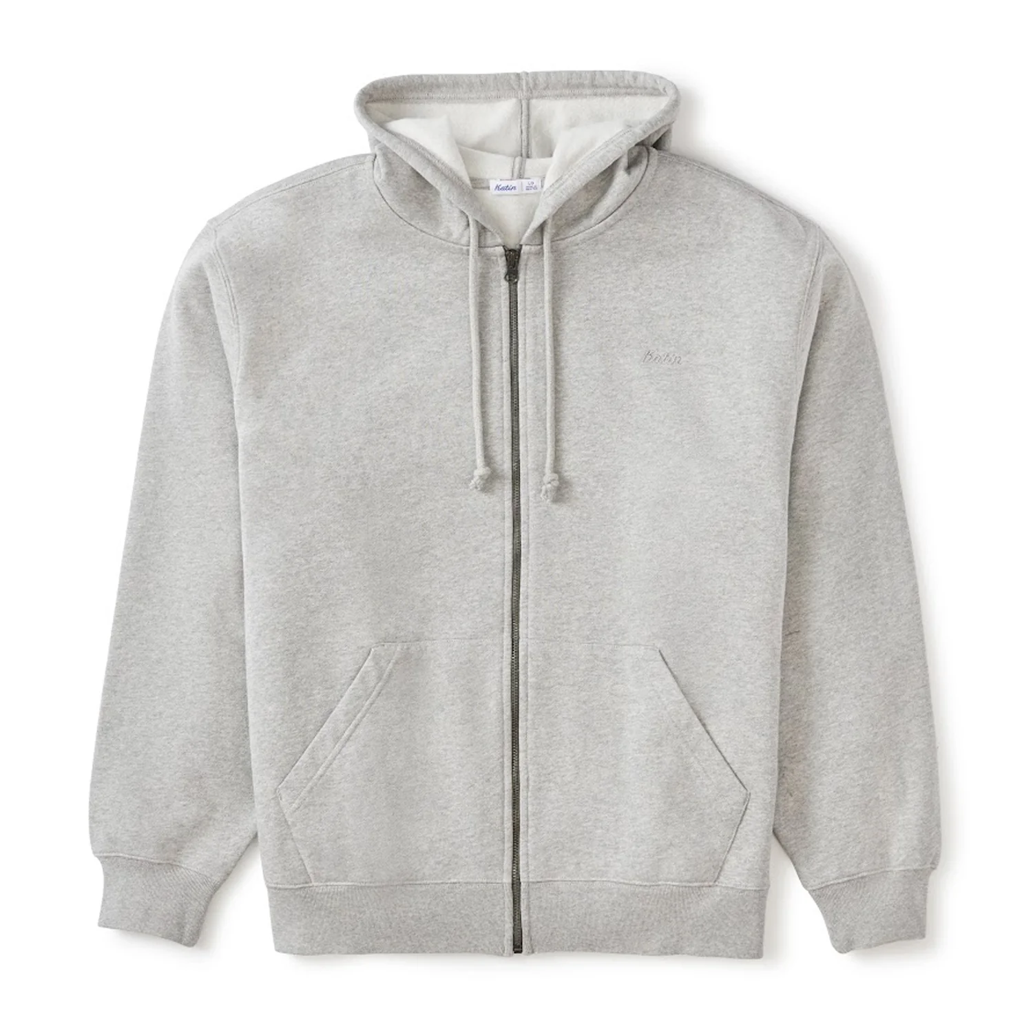 Katin Men's Emb Full Zip Fleece Hoody Heather Gray