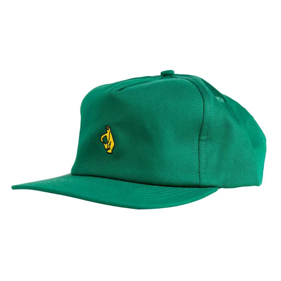 Krooked Shmoo Snapback Hat DK Green/Yellow