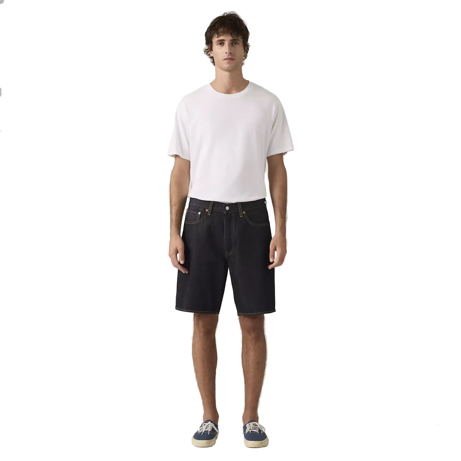 Levis Men's 468 Loose Shorts Rinse Master Dark Indigo