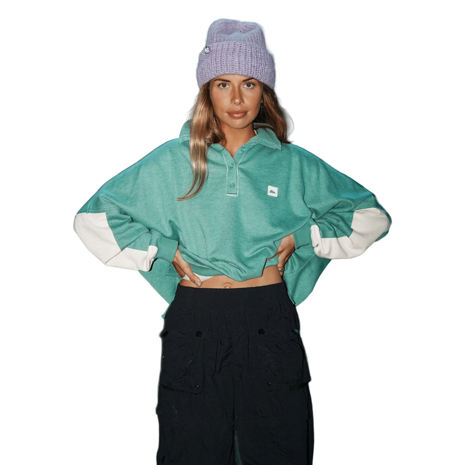 Notice the Reckless Women's Seaweed Polo Shirt Green