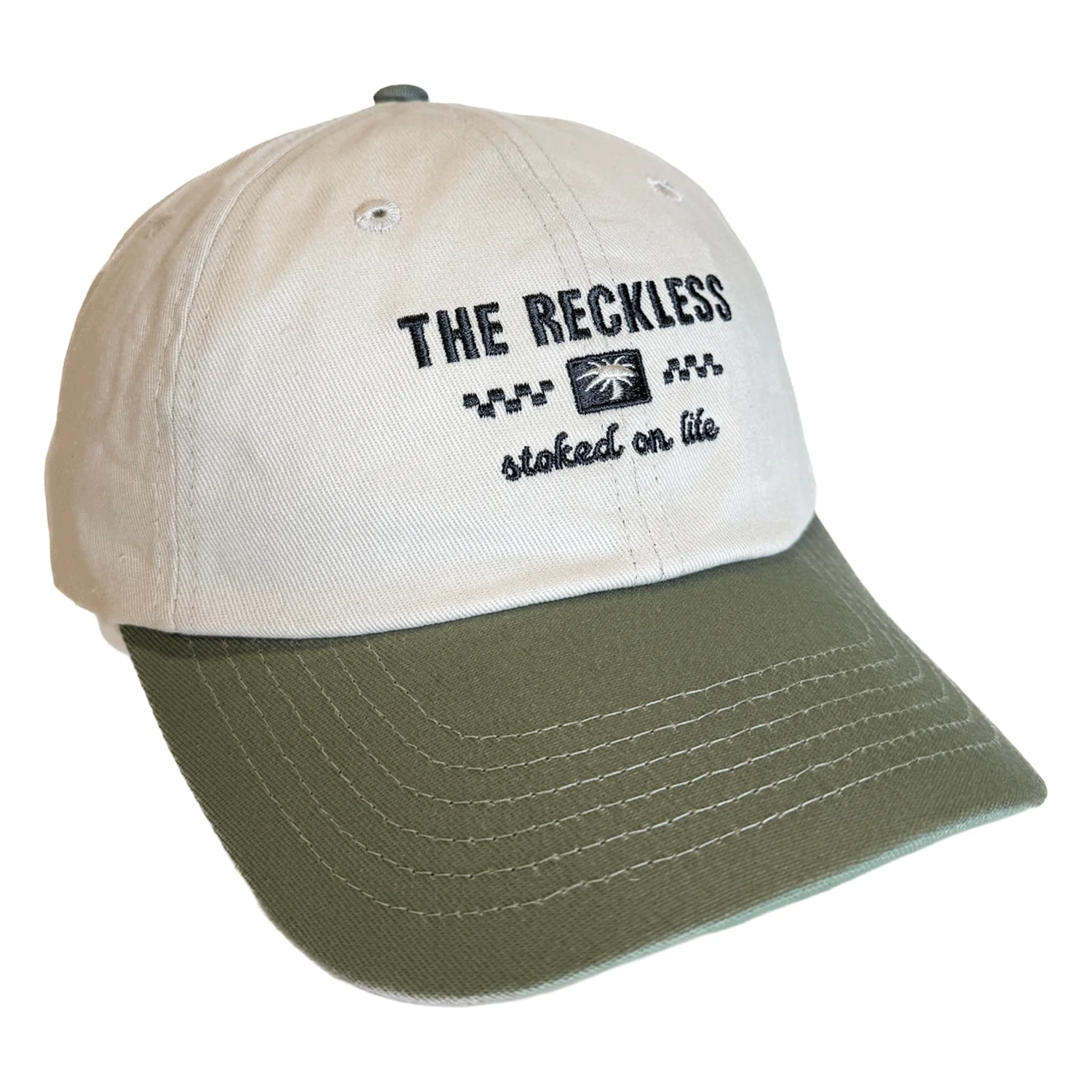 Notice the Reckless Stoked on Life Classic Cap Green/Sand