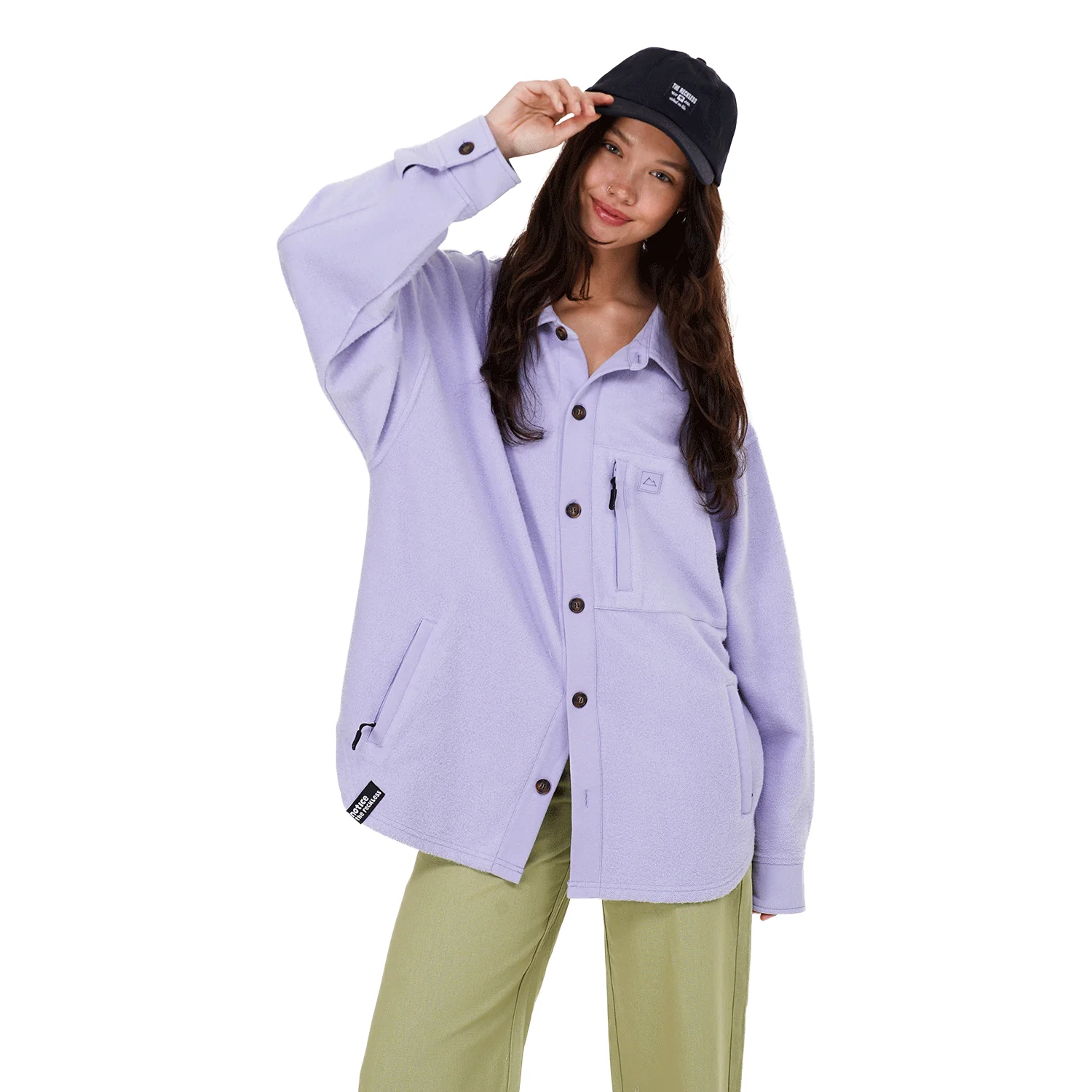 Notice the Reckless Women's Lilac Shacket