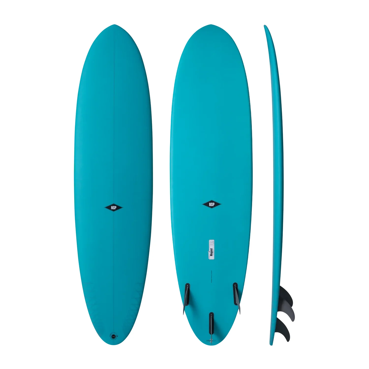 NSP Magnet Protech Surfboard 7'2" Blue FTU