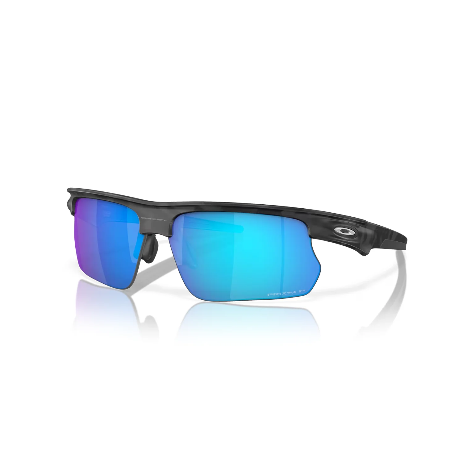 Oakley Bisphaera Sunglasses Matte Grey Camo/Prizm Sapphire Polarized