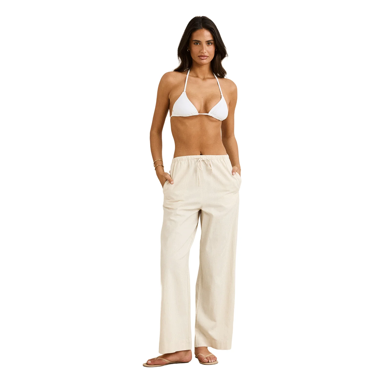Rhythm Women's Classic Drawstring Pant Oat