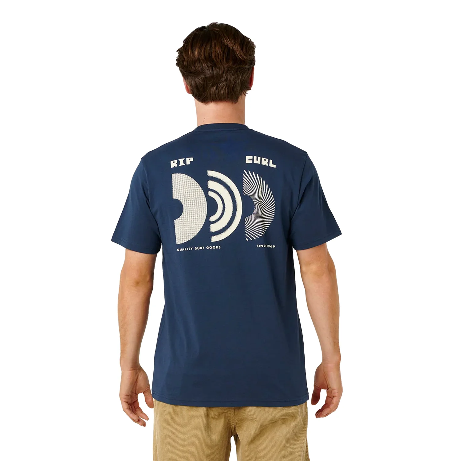 Rip Curl Men's AOTS Rising T-Shirt Dark Navy