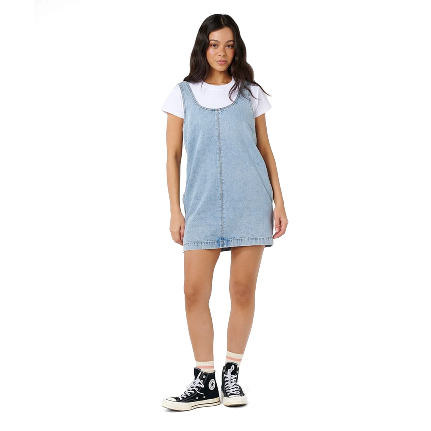 Rip Curl Women's Ellie Denim Mini Dress Vintage Blue