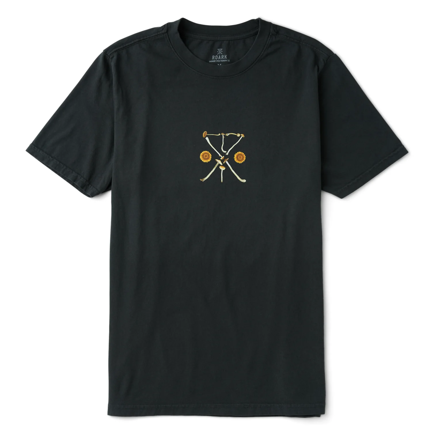 Roark Men's Augs Safe Camp T Shirt Washed Black