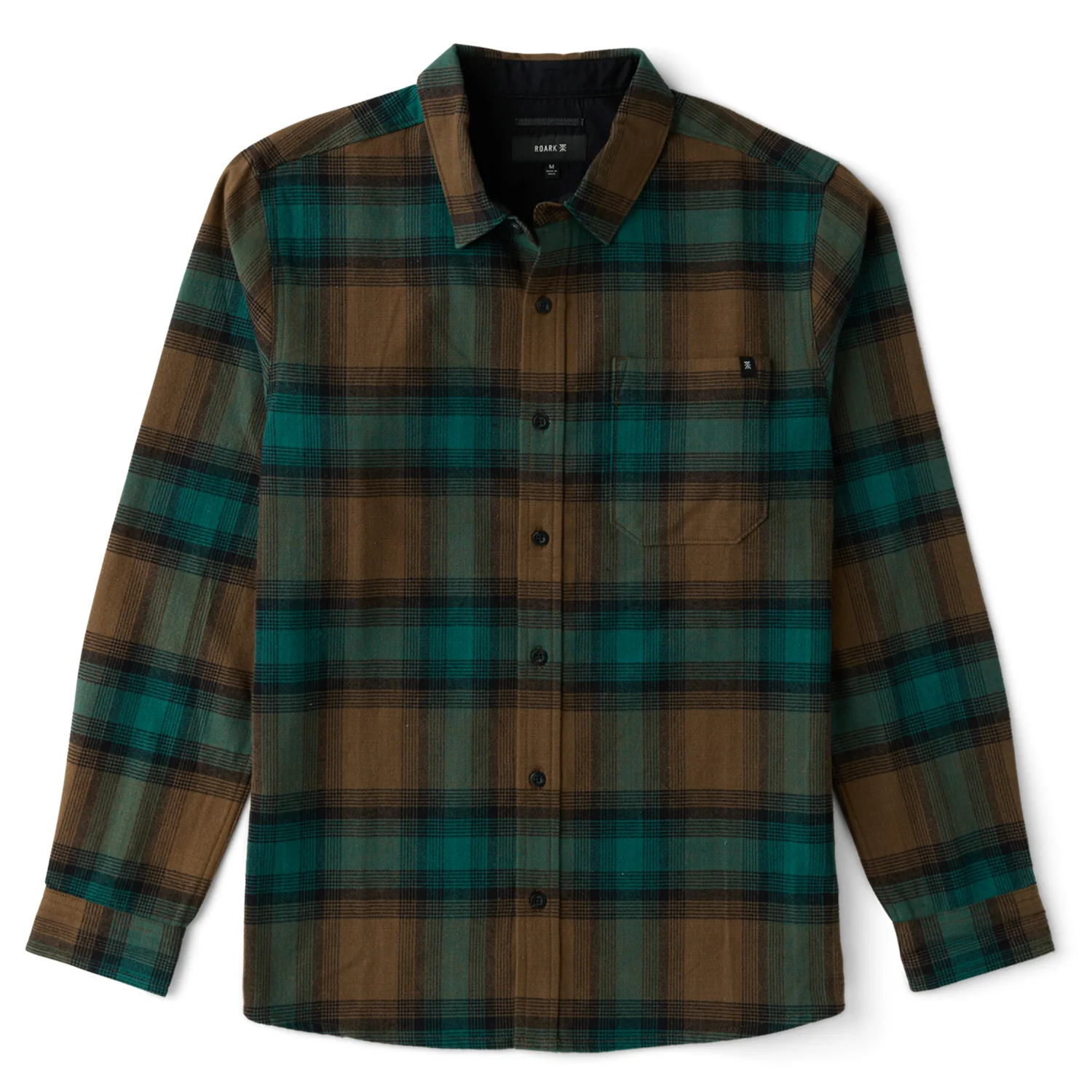 Roark Men's Crossroads Flannel Shirt Mushroom