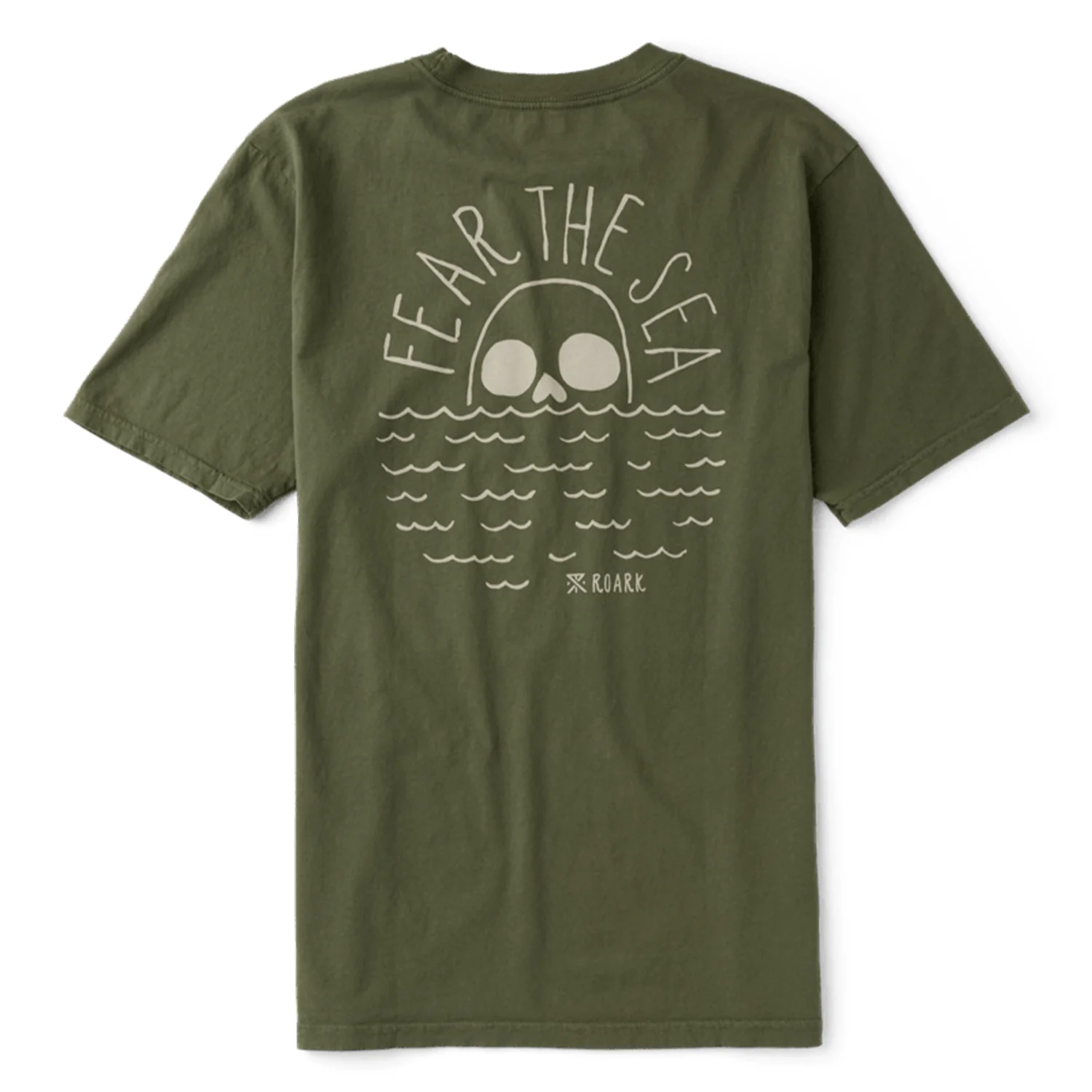 Roark Men's Fear of the Sea T Shirt Military