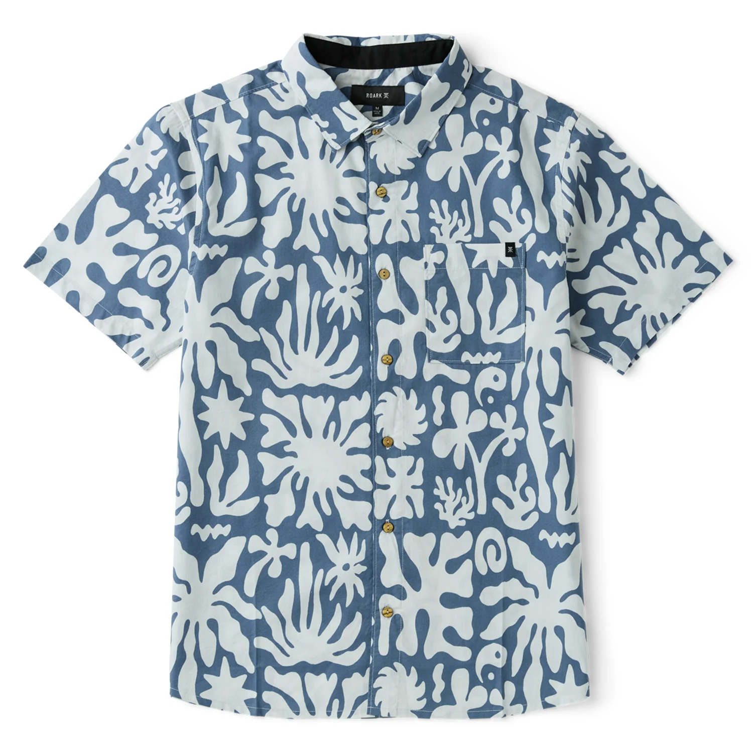 Roark Men's Journey S/S Woven Shirt Neptune