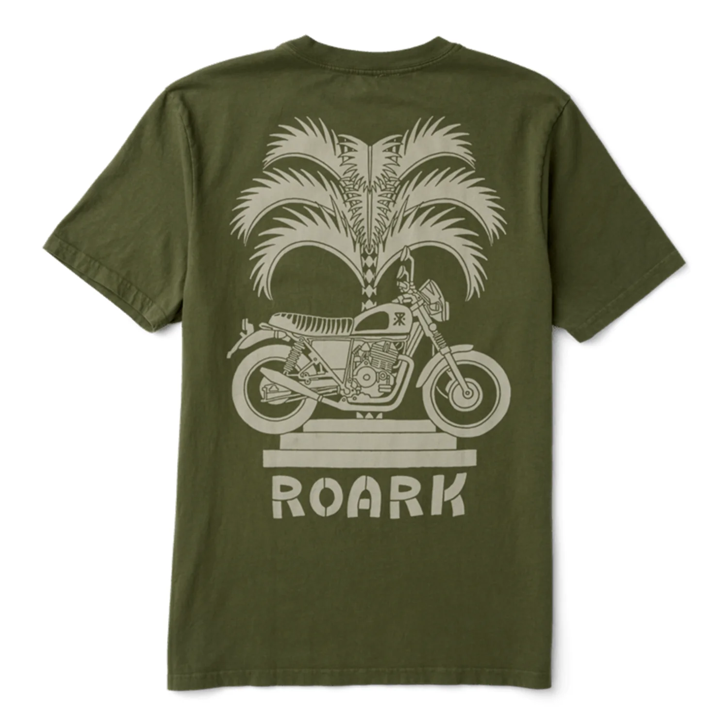 Roark Men's Moto Palm T Shirt Military