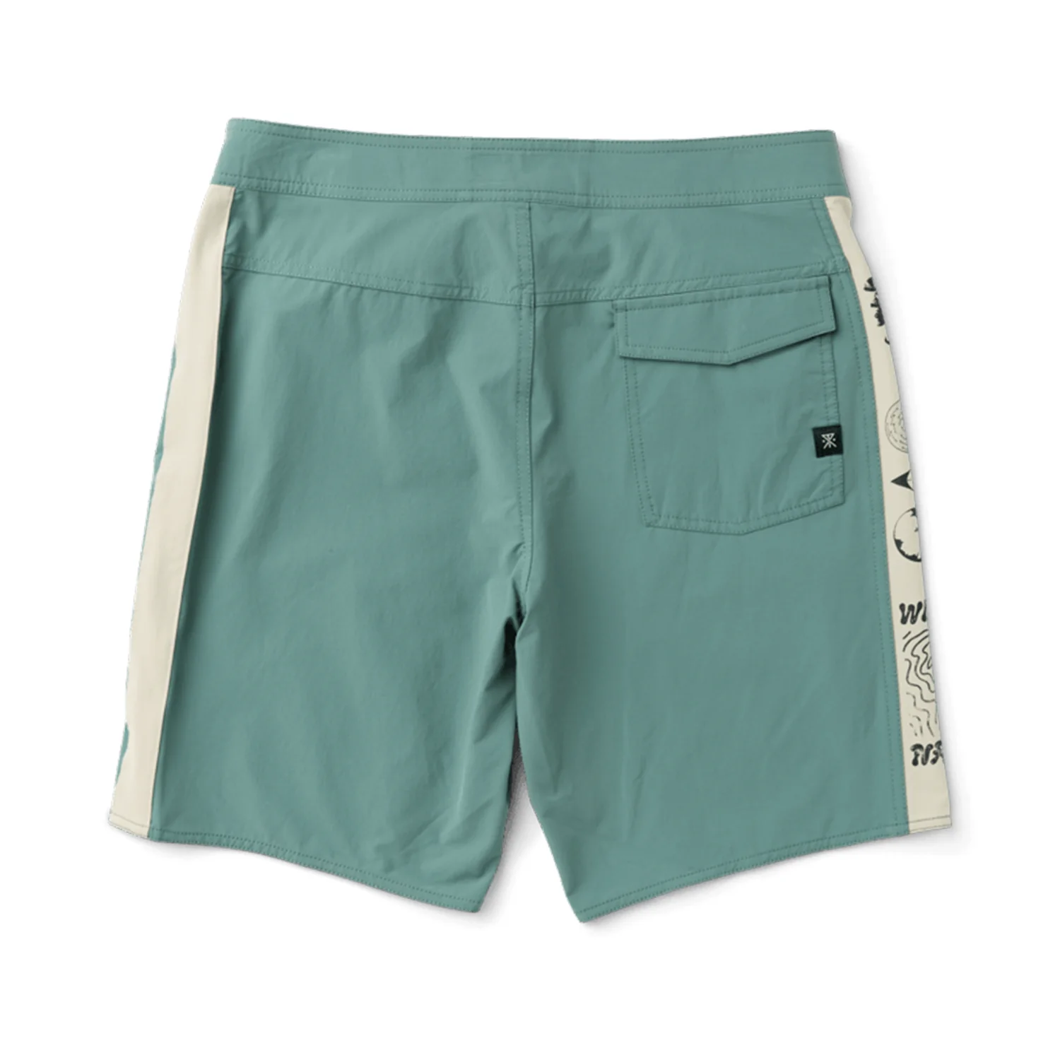 Roark Men's Passage Panel 18.5" Boardshort Slate Green - Image 3