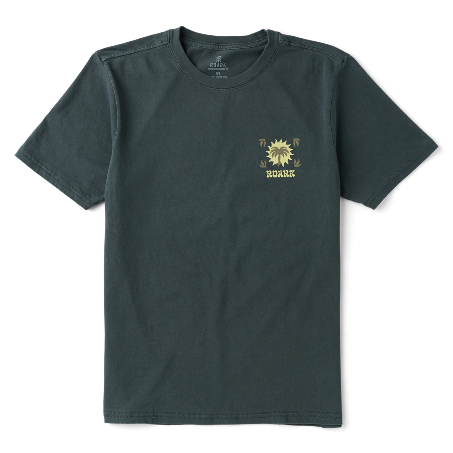 Roark Men's Roark Palm T Shirt Charcoal