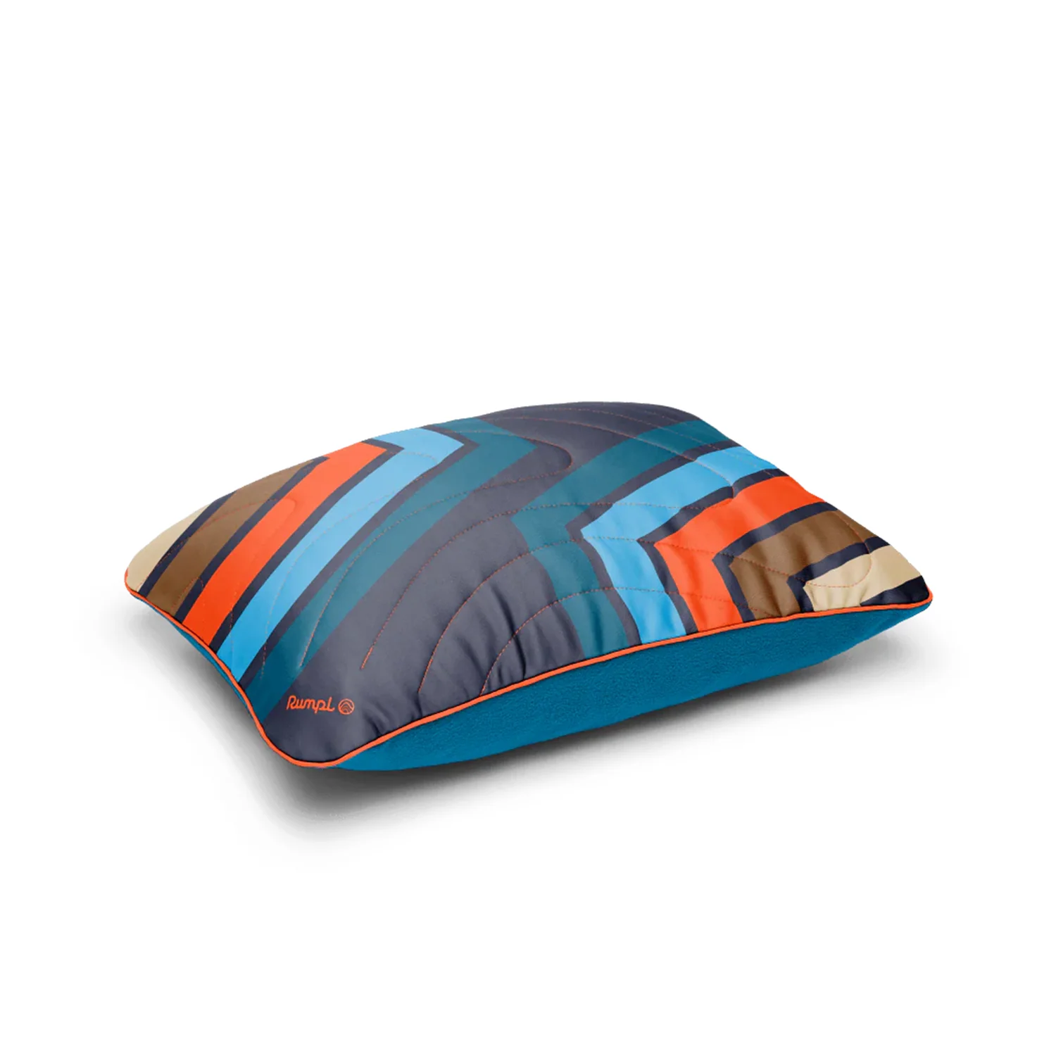 Rumpl Camp Pillow Midnight Retro Stripes