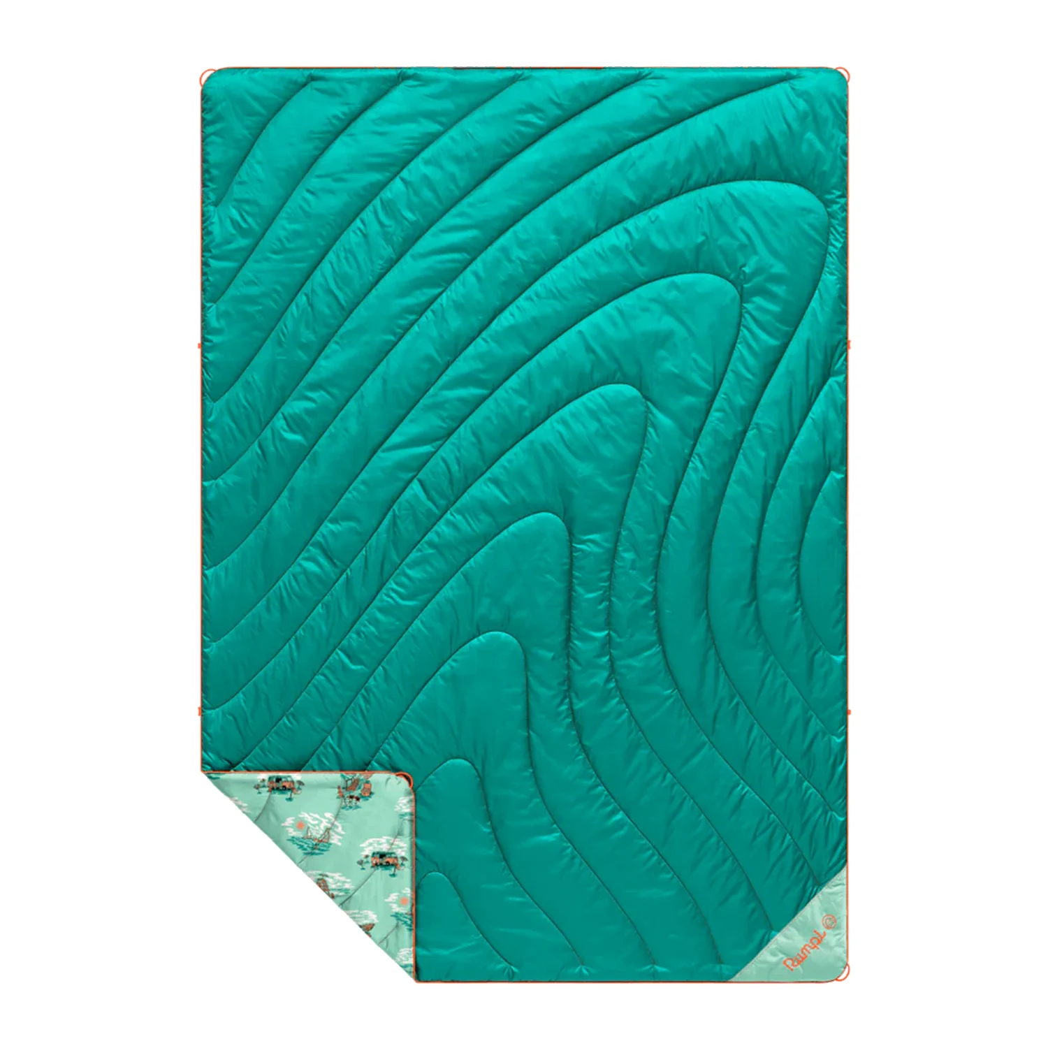 Rumpl OG Puffy Blanket Aqua Outer Banks