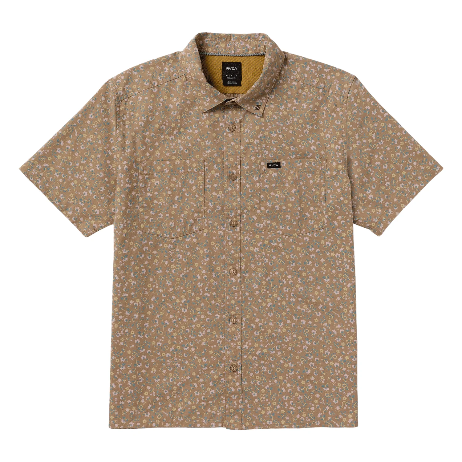 RVCA Men's Breezy S/S Shirt Coyote