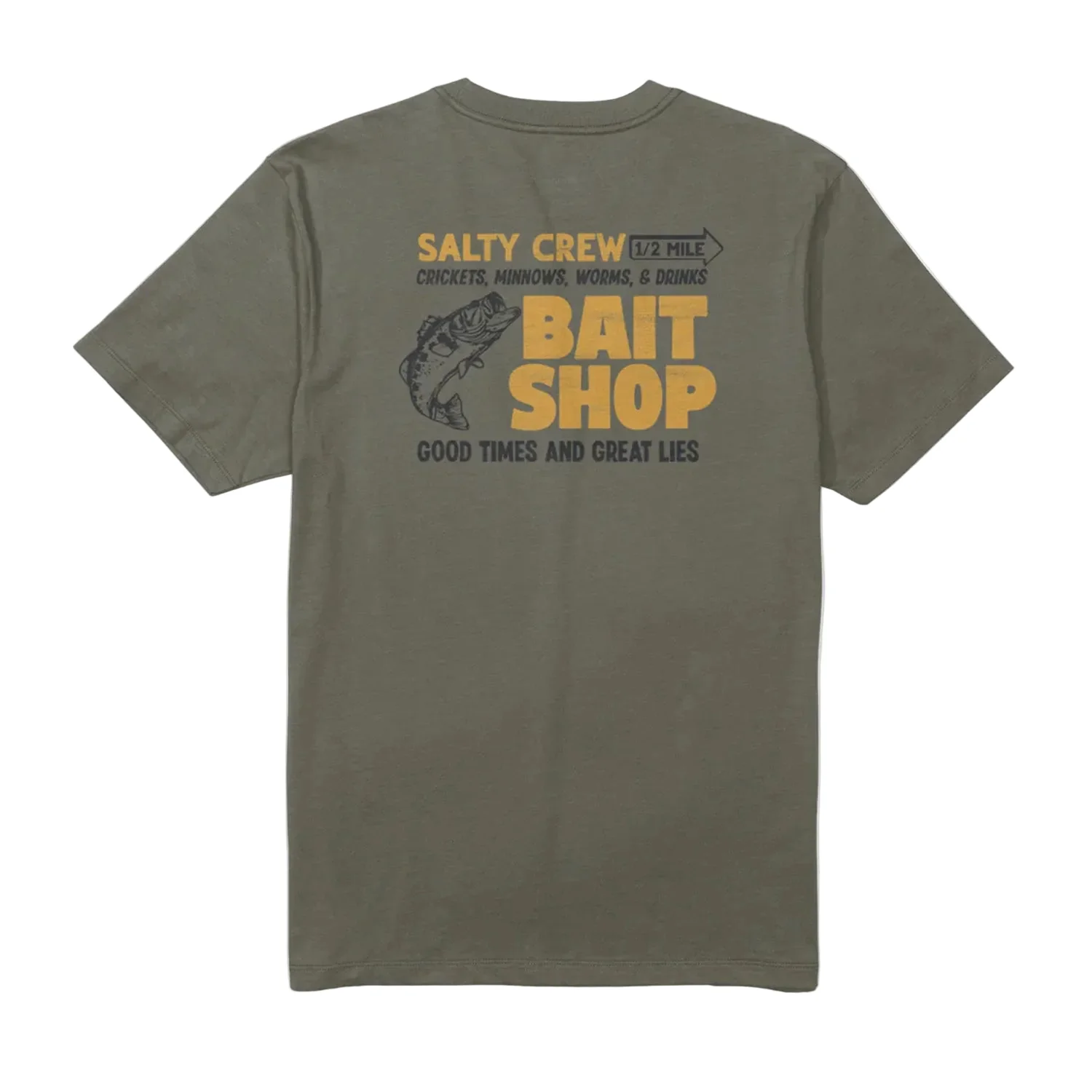 Salty Crew Men's Bait Shop S/S T-Shirt Dusty Olive
