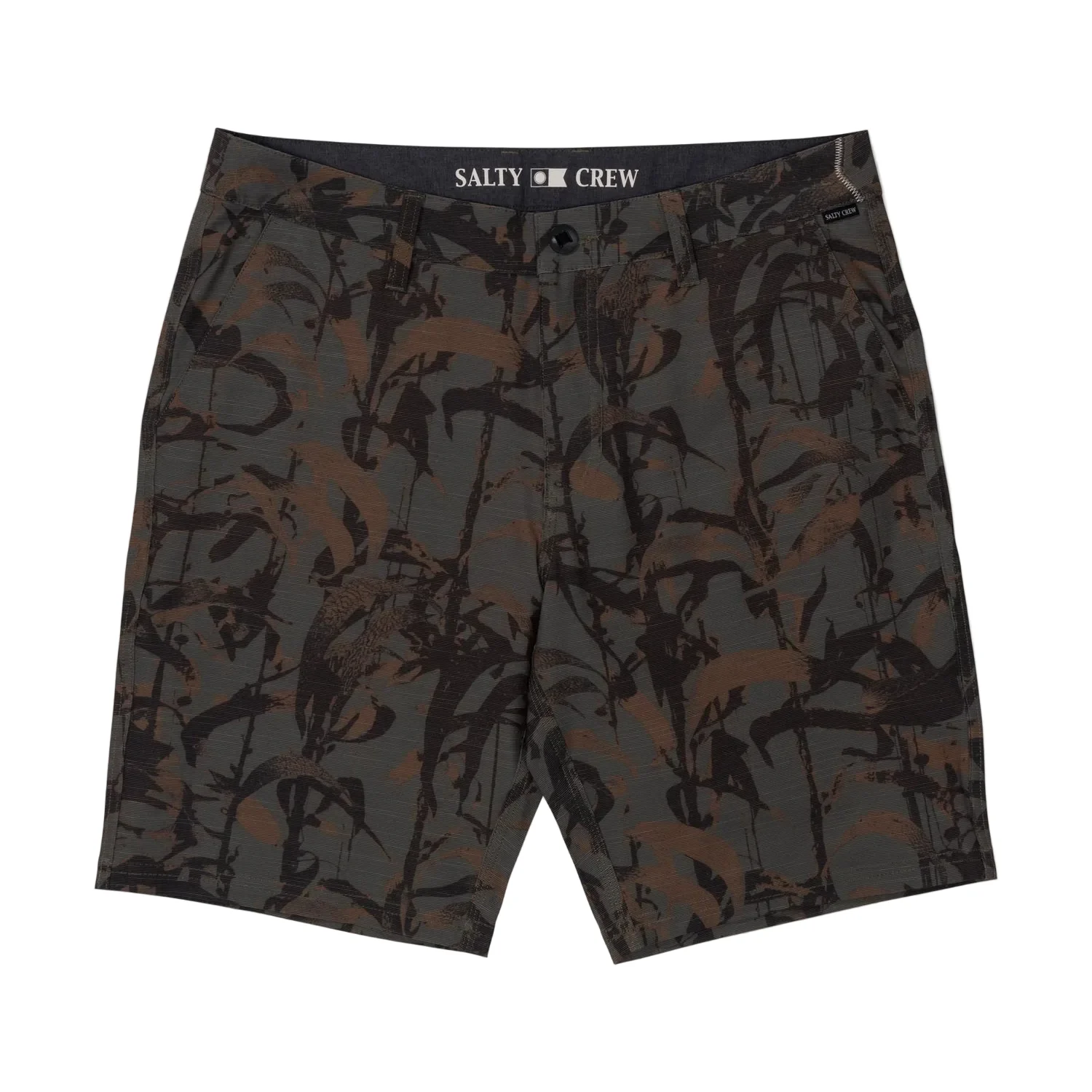Salty Crew Men's Drifter 19 Slub Hybrid Boardshort Kelp Camo
