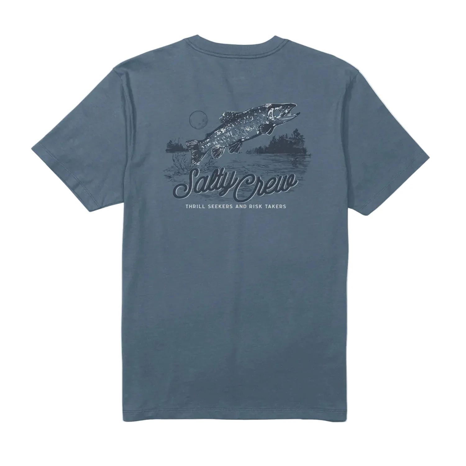 Salty Crew Men's Fish Fest S/S T-Shirt Slate