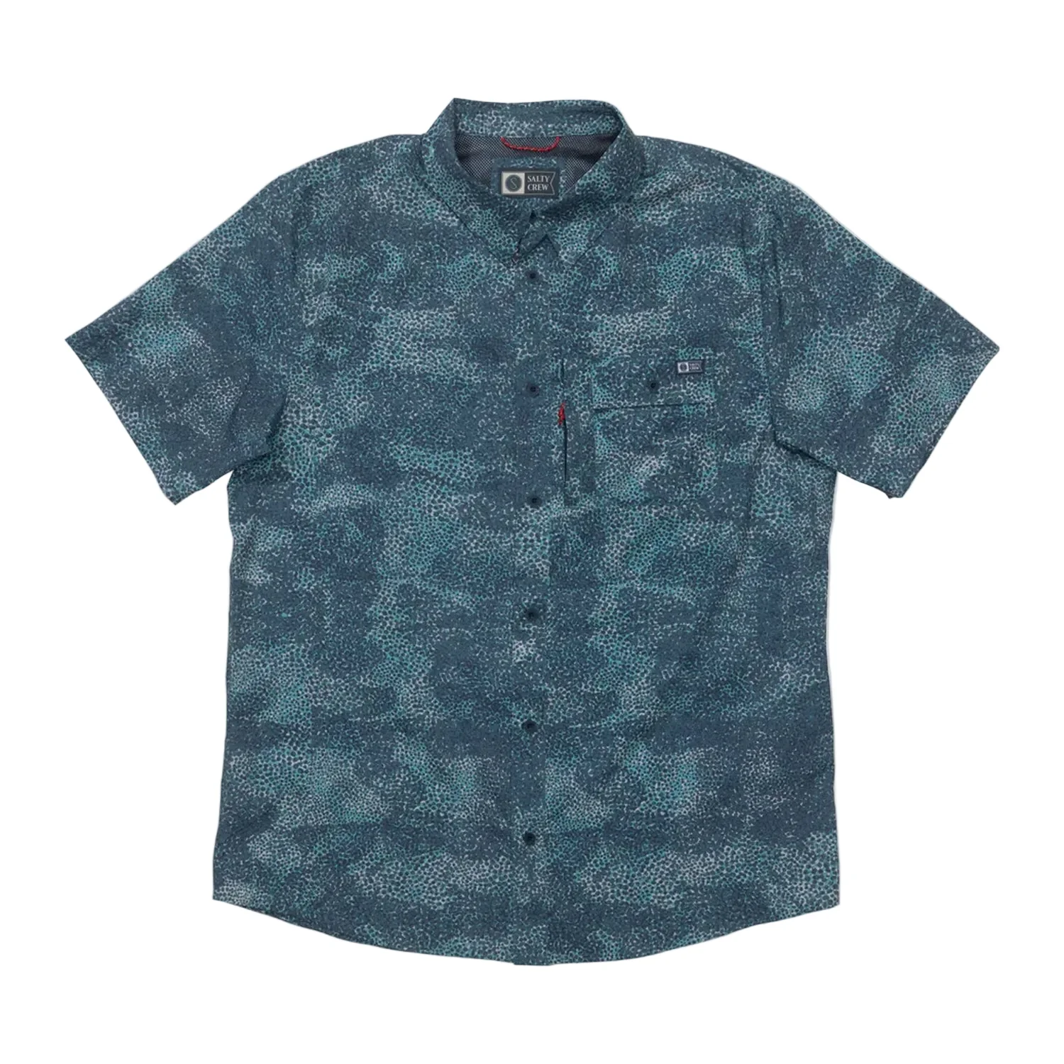 Salty Crew Men's Flagship UV Button Up Dark Navy