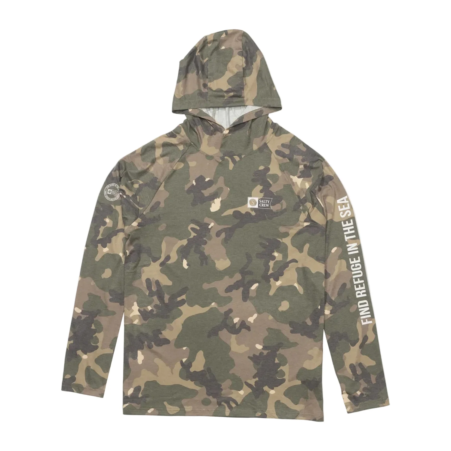 Salty Crew Men's Mariner Lite UV Hoody Green Camo