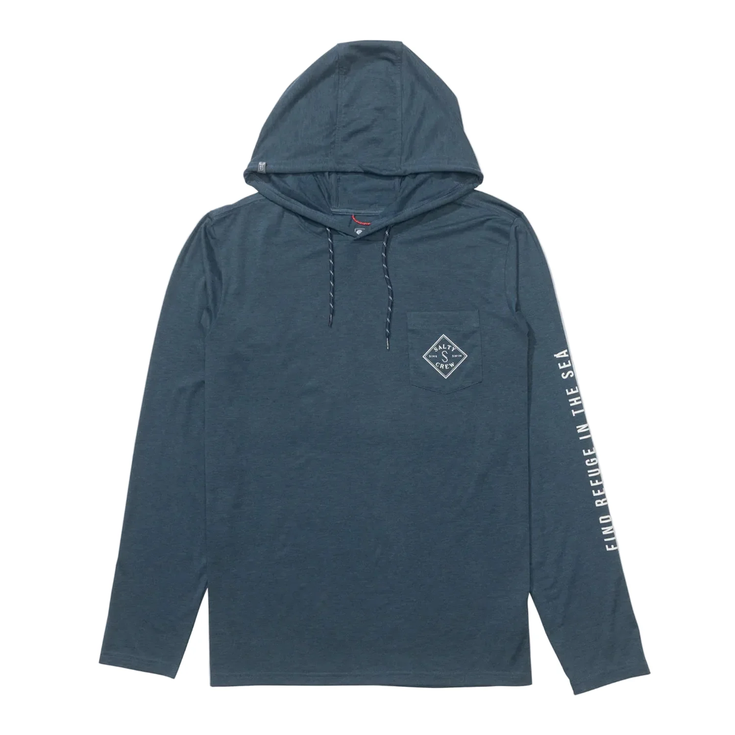 Salty Crew Men's Tippet Pocket UV Hoody Pilot Blue