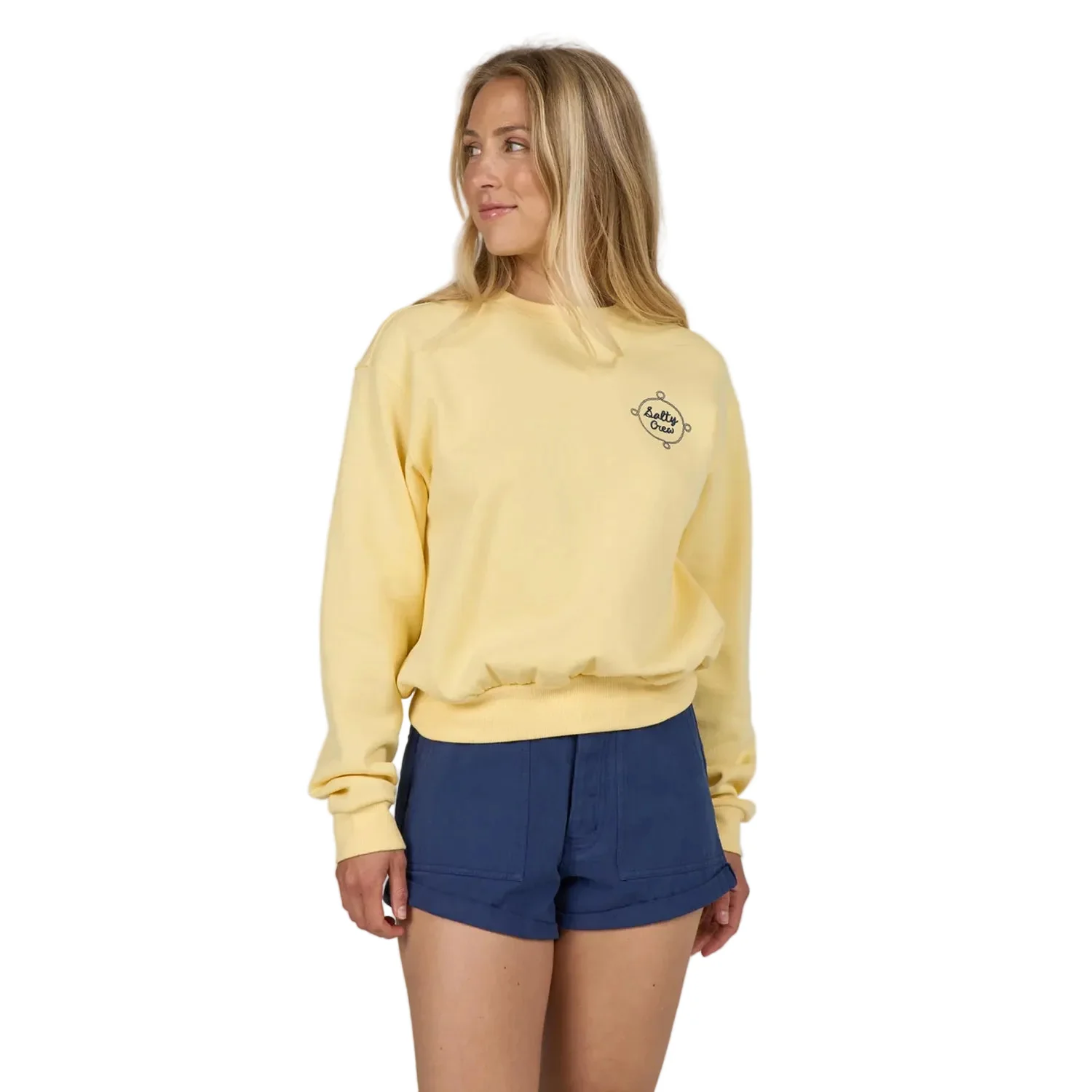 Salty Crew Women's Dock Line Crew Sunshine