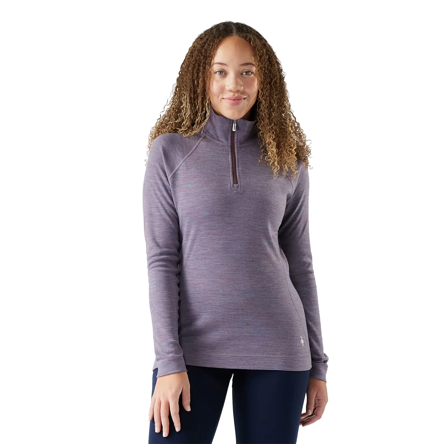 Smartwool Women's Classic Thermal Merino Base Layer 1/4 Zip 2026 Chalk Violet Heather