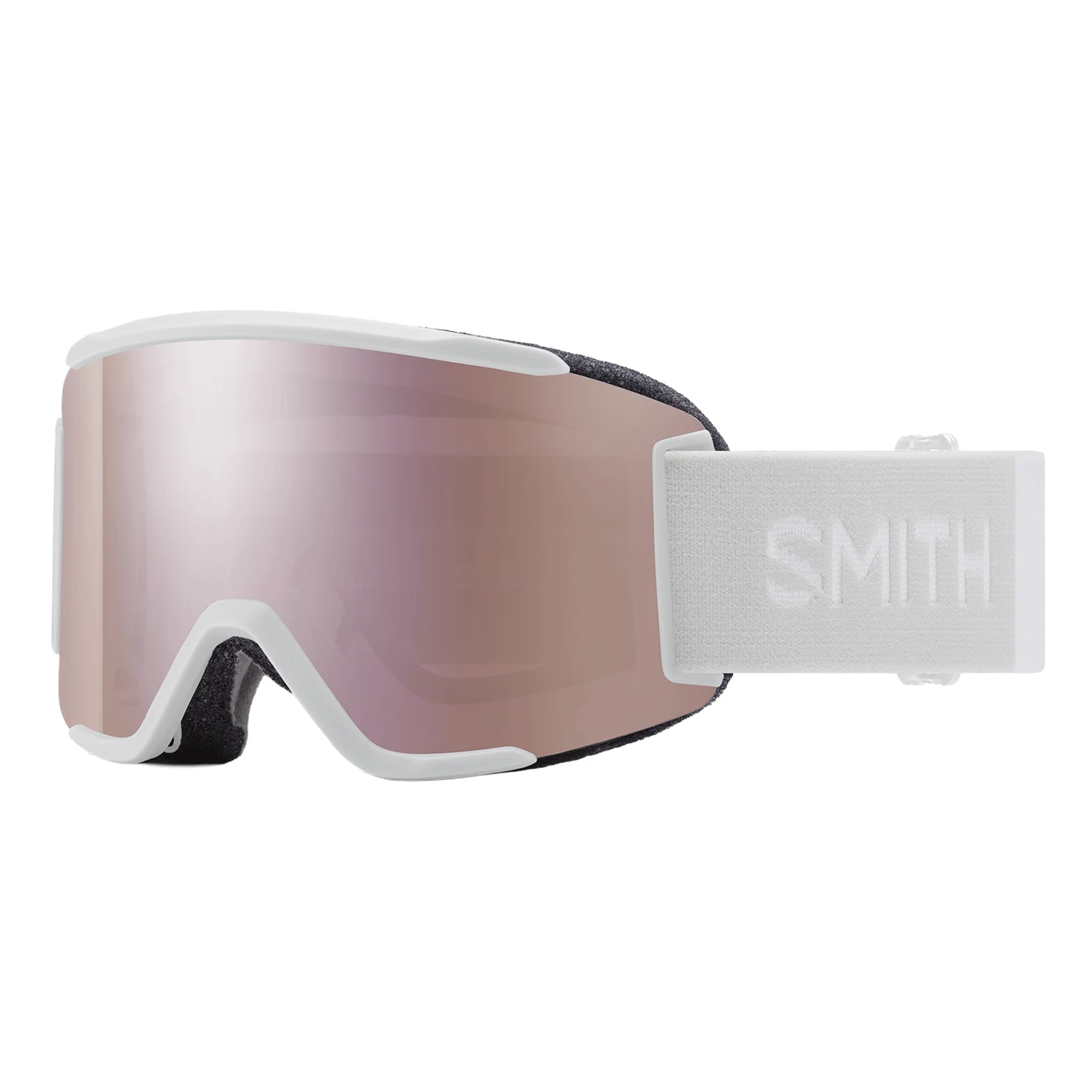 Smith Squad S Goggles White Vapor/ChromaPop Everyday Rose Gold Mirror + RC26