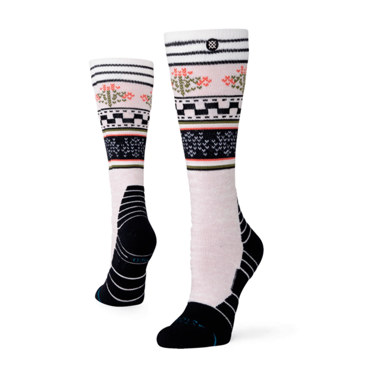 Stance Women's Winter Bloom Mid Crew Sock Lilac