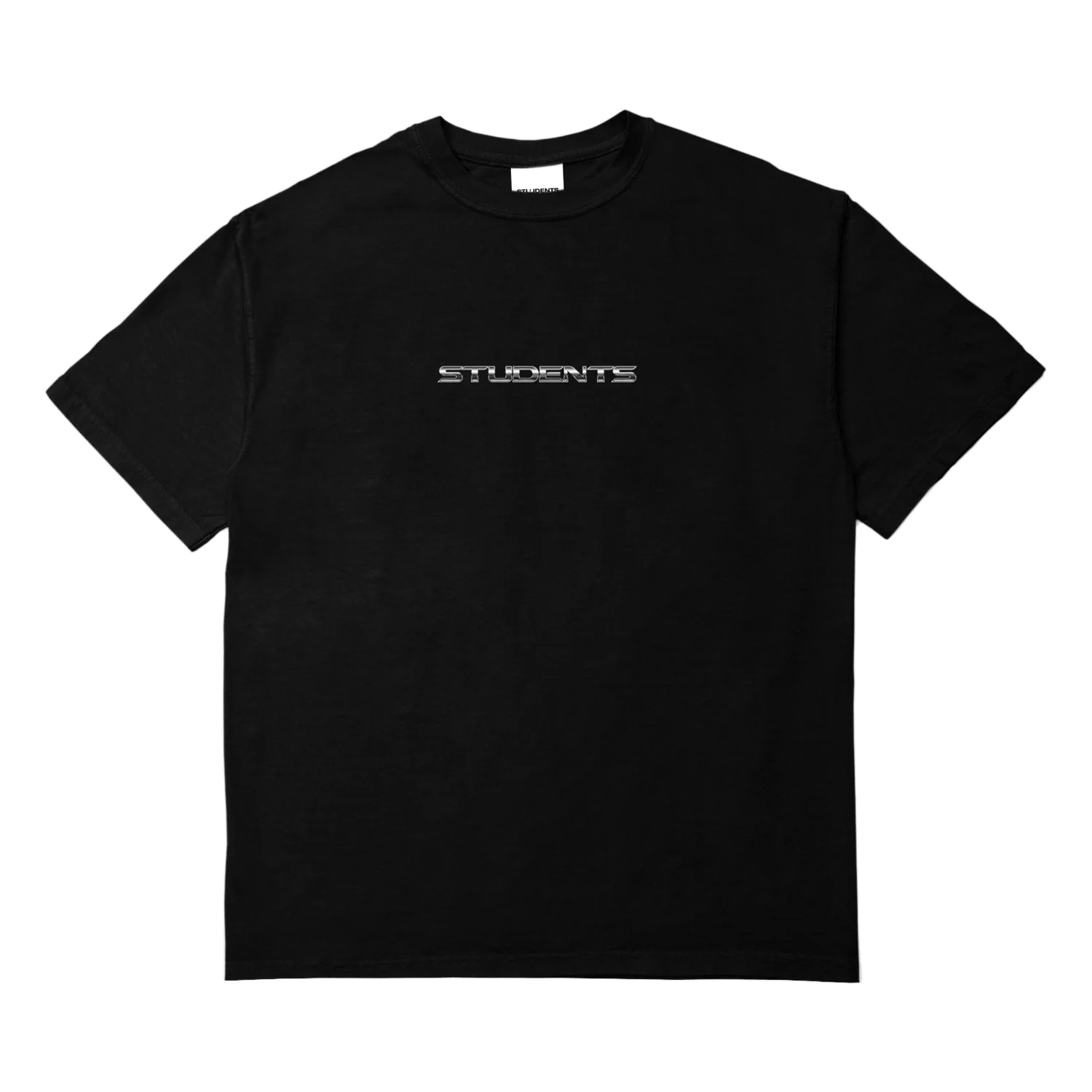 Students Men's Solid T Shirt Black