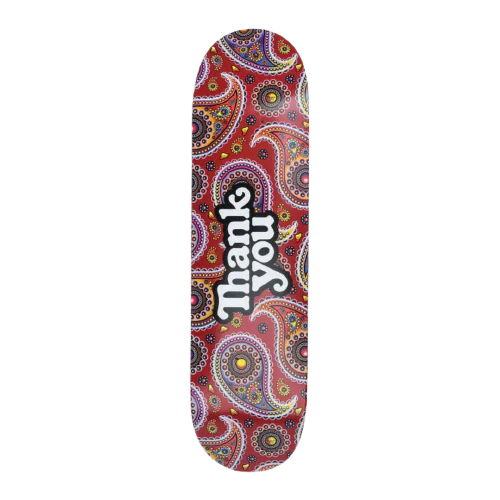Thank You Paisley Logo Skate Deck 8.125"