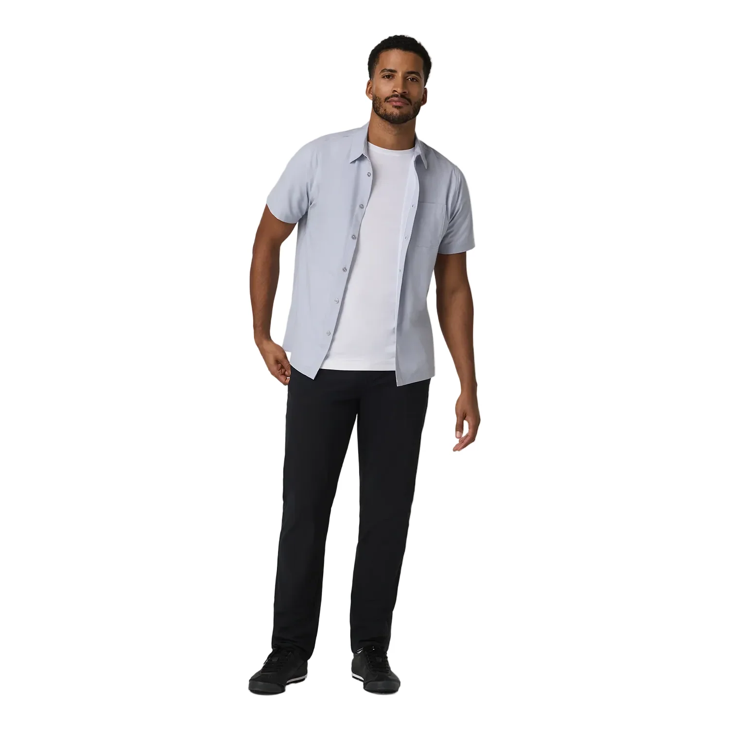 Vuori Men's Bridge S/S Shirt Atmosphere Mini Stripe