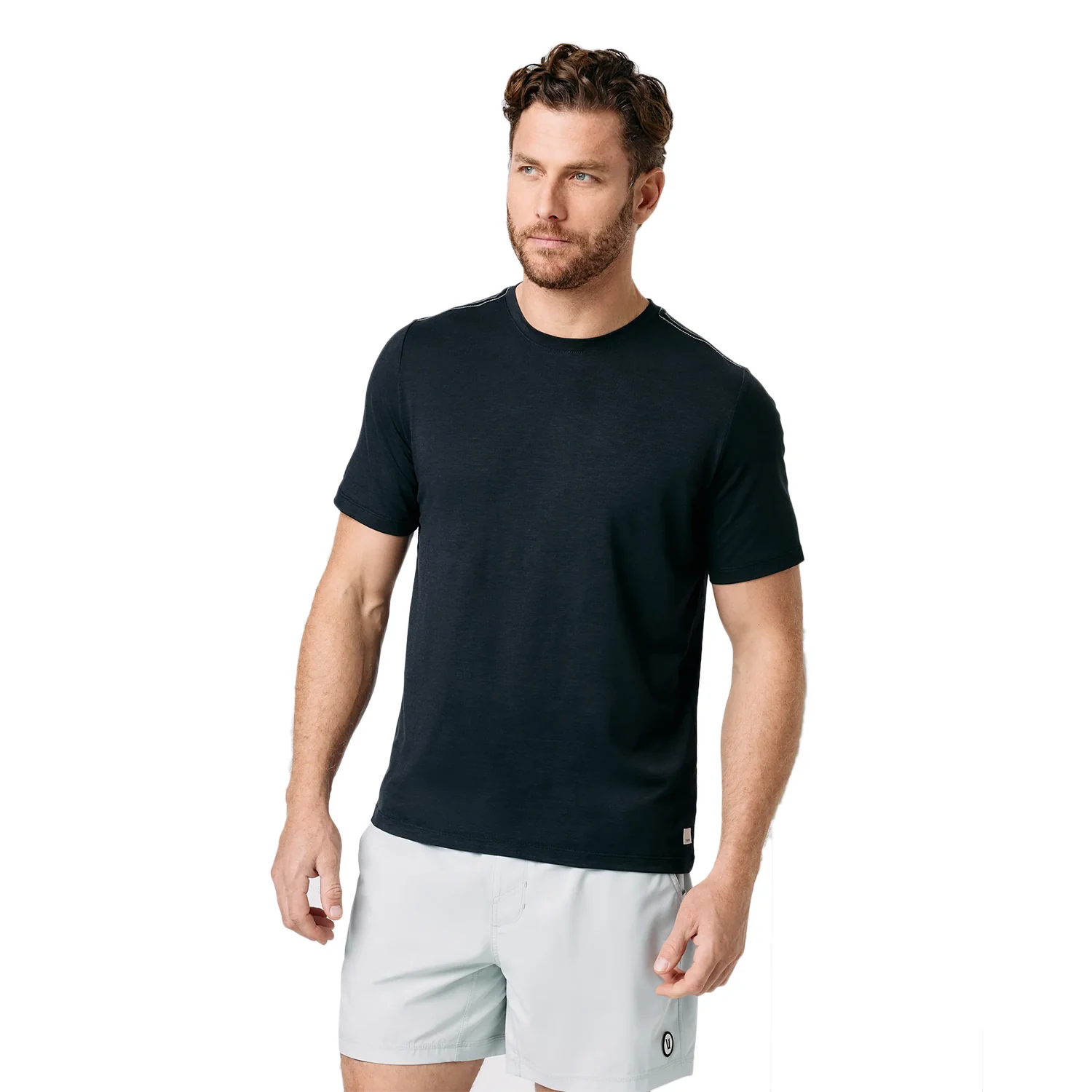 Vuori Men's Current Tech T Shirt Black
