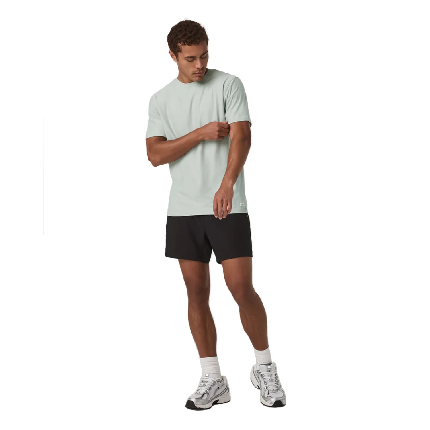 Vuori Men's Strato Tech T Shirt Storm Blue Heather
