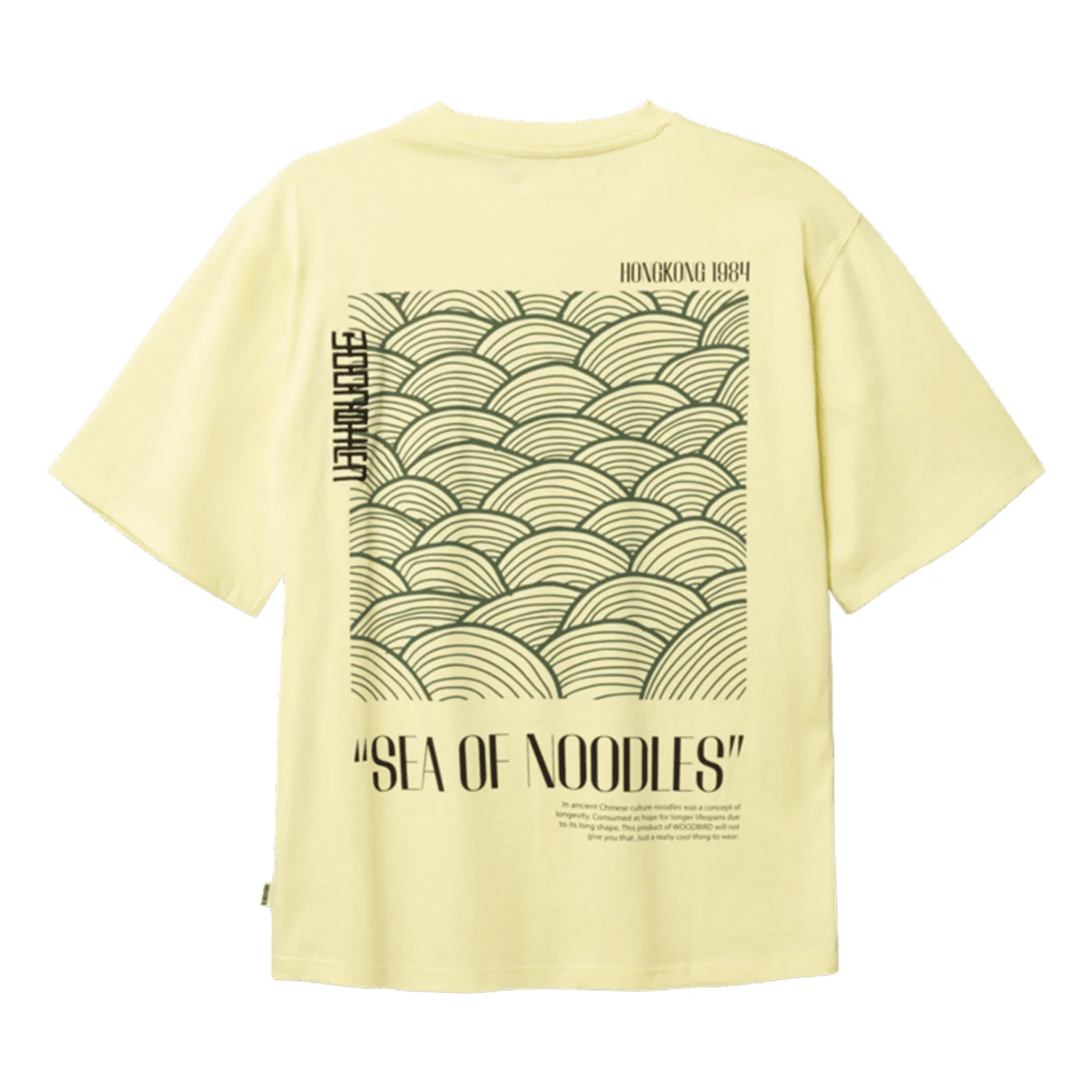 Woodbird Men's Baine Sea T-Shirt Wax Yellow