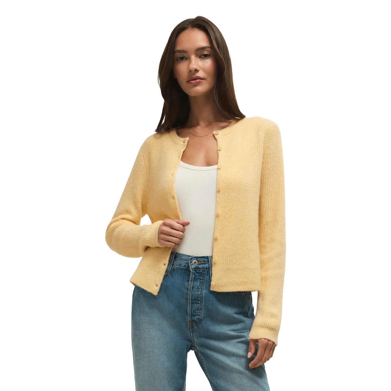 Z Supply Women's Medina Rib Cardigan Custard