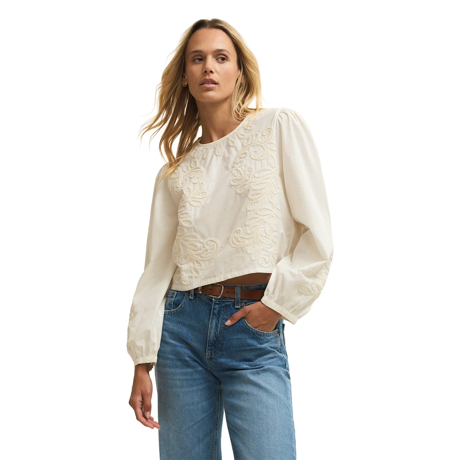 Z Supply Women's Tatiana Poplin T-Shirt White